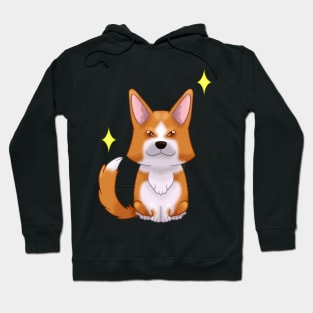 Red Cardigan corgi Hoodie